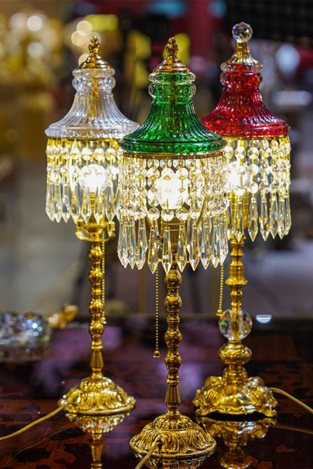 Vintage French Victorian Table Lamp