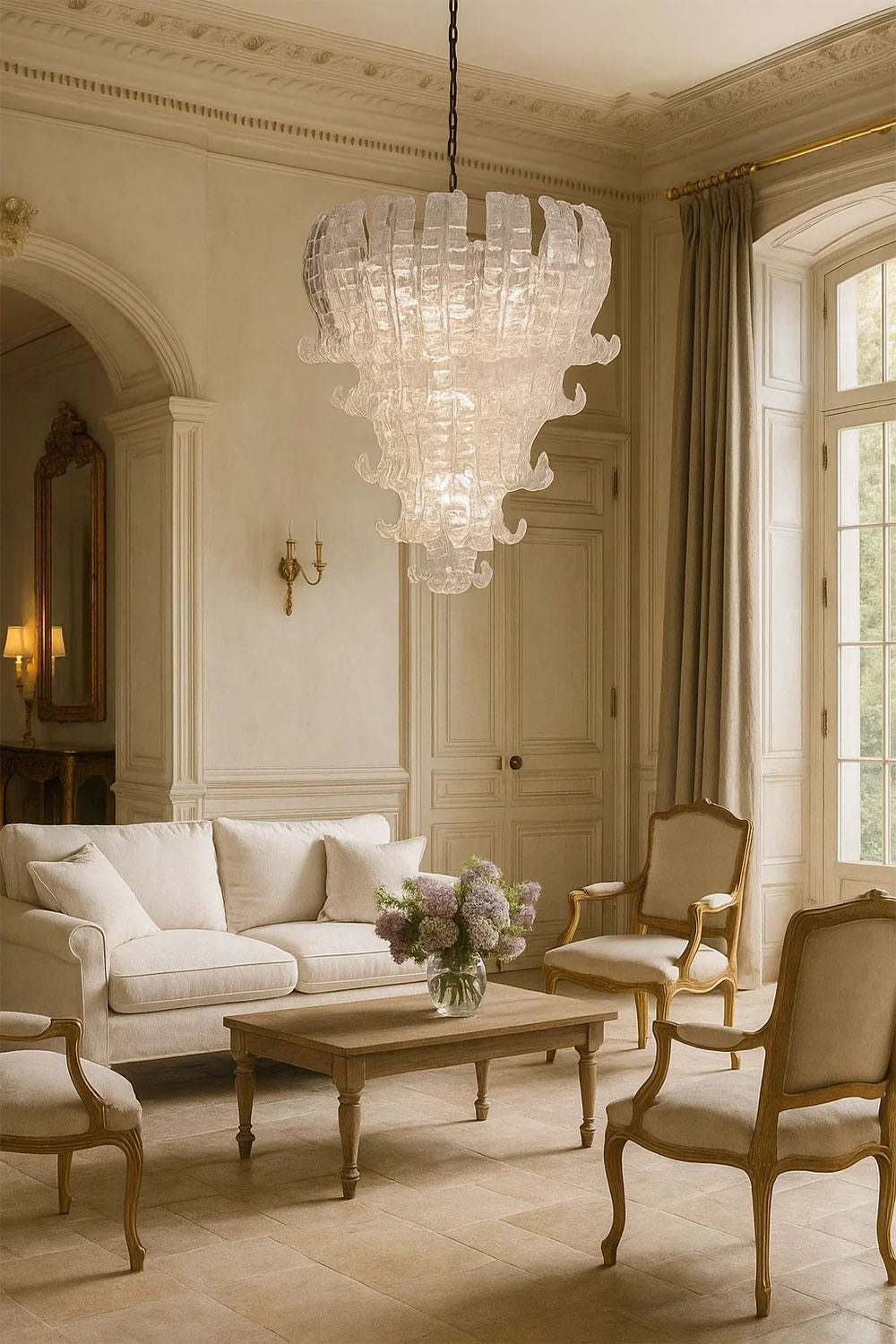 Vintage Italian Murano Glass Chandelier