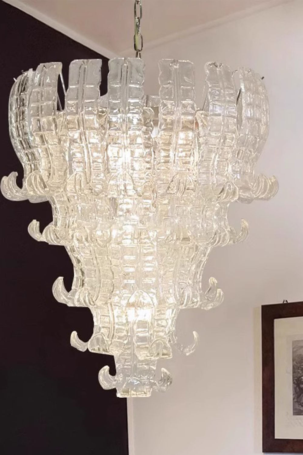 Vintage Italian Murano Glass Chandelier
