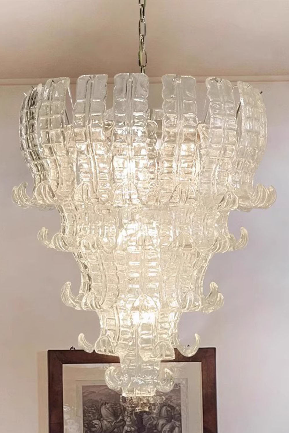 Vintage Italian Murano Glass Chandelier