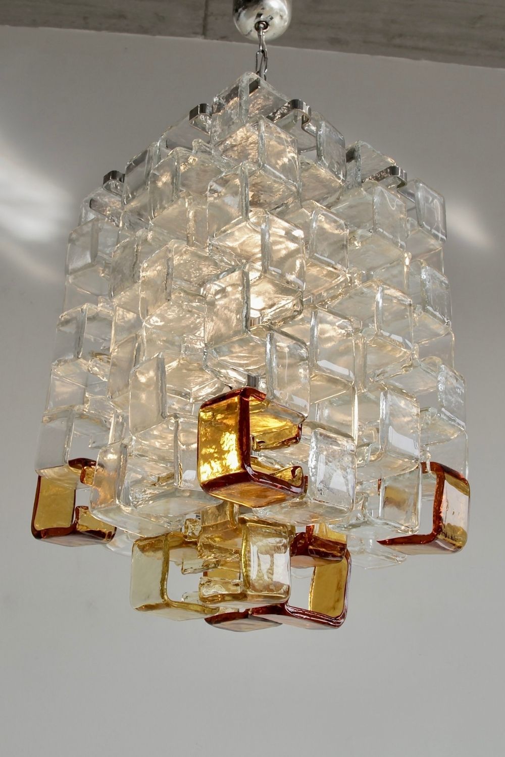 Vintage MAZZEGA Glass Chandelier