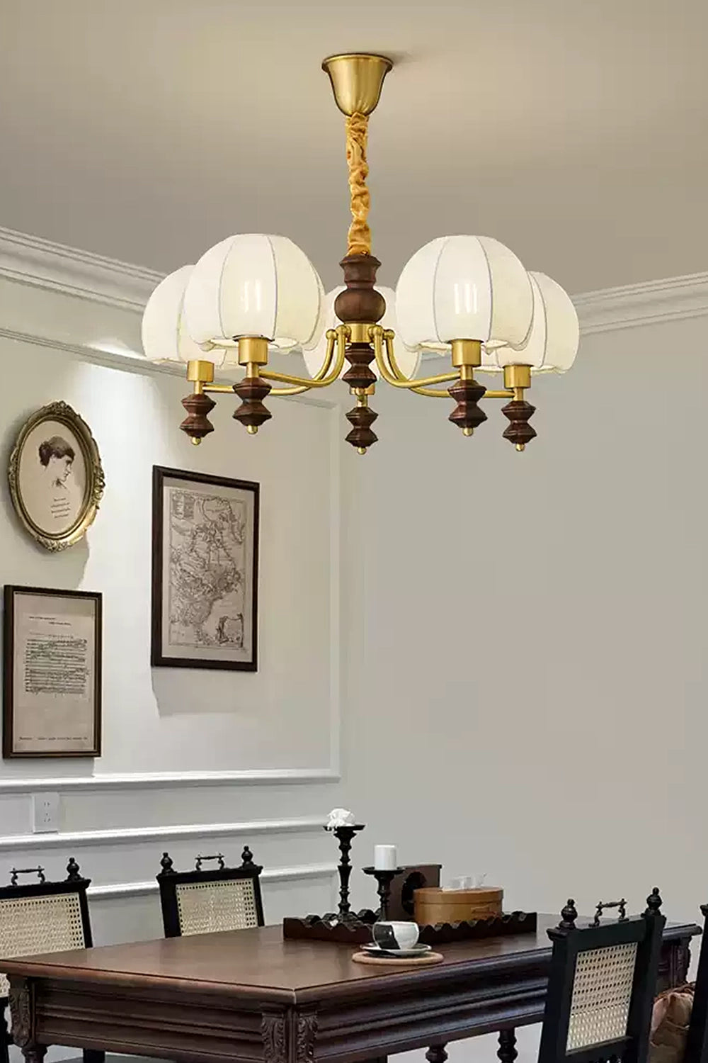 Vintage Mushroom Head Chandelier