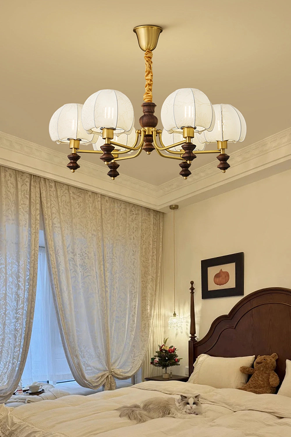 Vintage Mushroom Head Chandelier