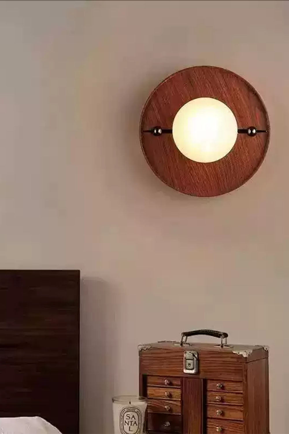 Vintage Odis Alabaster Wall Lamp