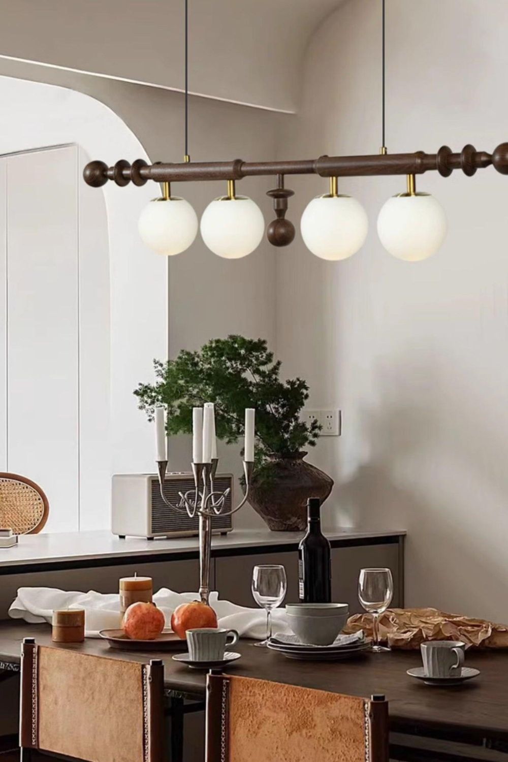 Vintage Roman Column Chandelier