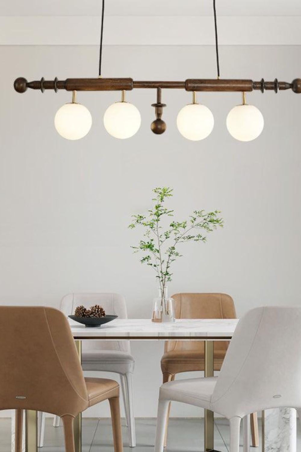 Vintage Roman Column Chandelier