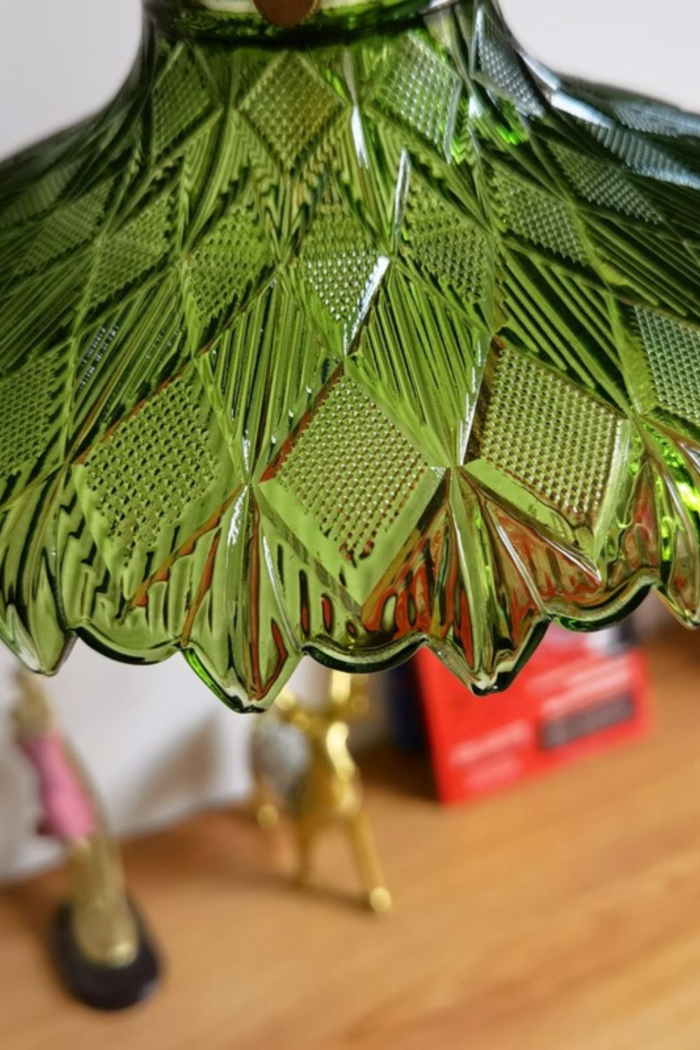 Vintage Textured Glass Pendant Light