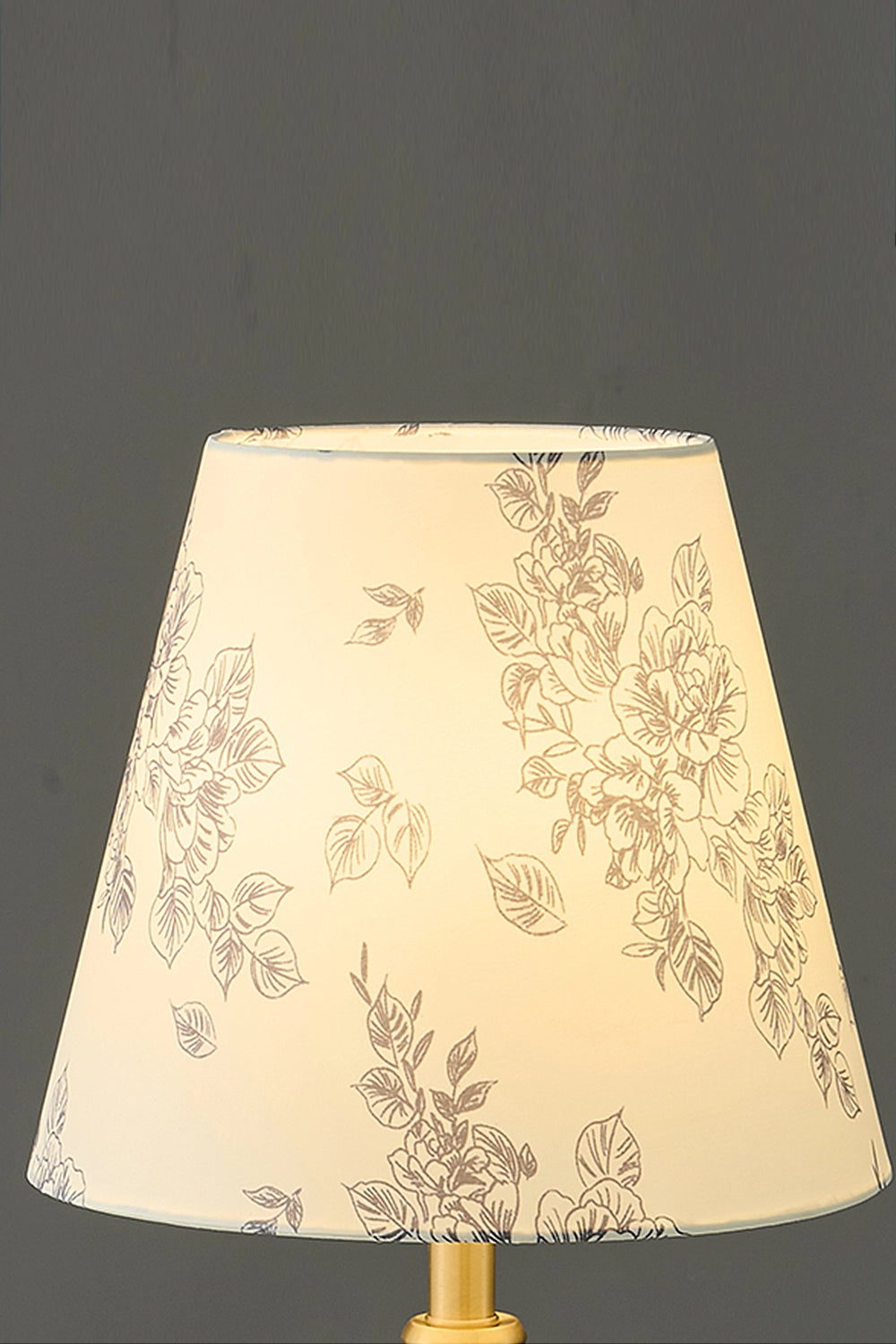 Vintage Walnut Brass Table Lamp