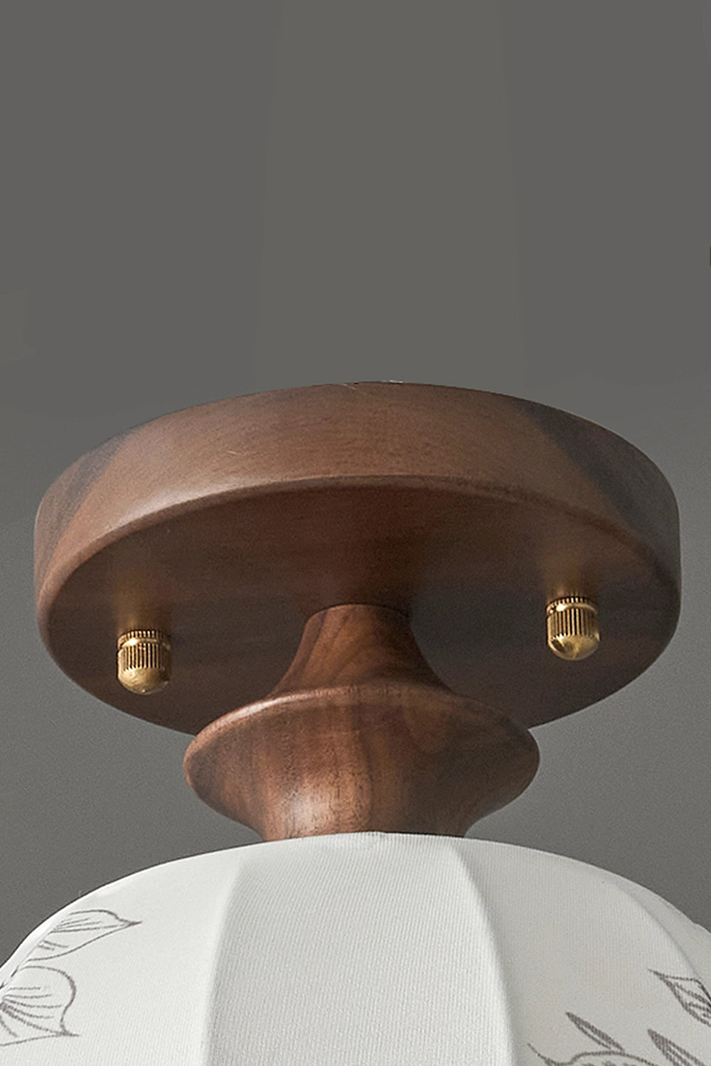 Vintage Walnut Ceiling Light