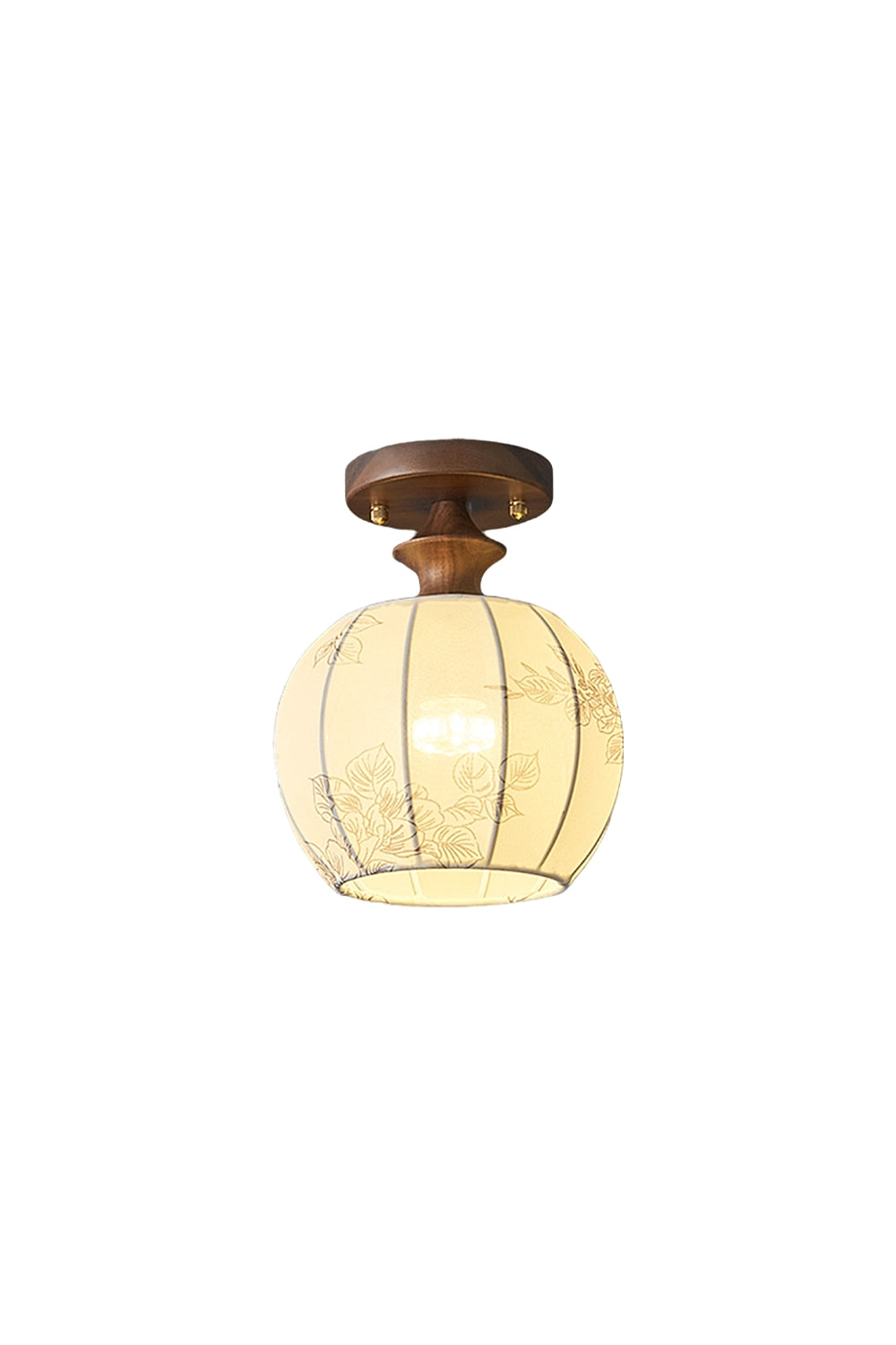 Vintage Walnut Ceiling Light
