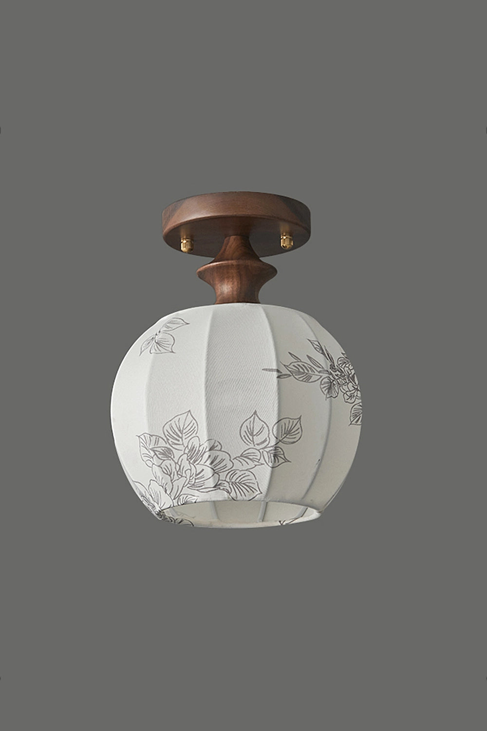Vintage Walnut Ceiling Light