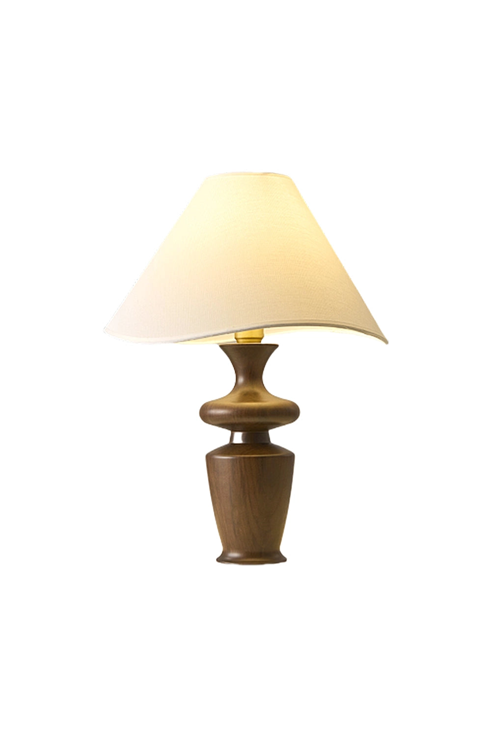 Vintage Walnut Table Lamp