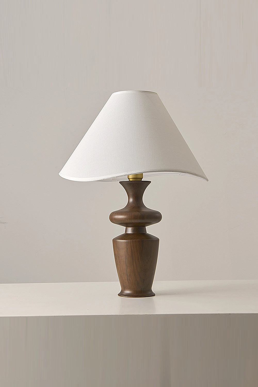 Vintage Walnut Table Lamp