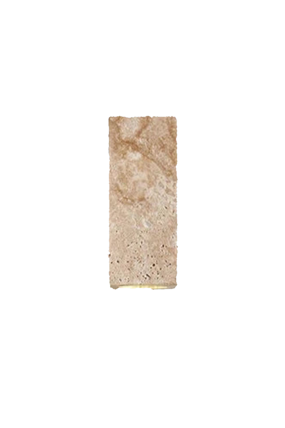 Vintage Yellow Travertine Wall Lamp