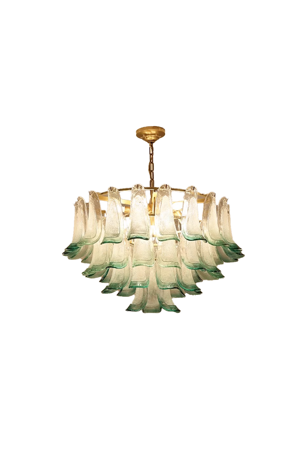 Vistosi-Style Glass Petal Chandelier