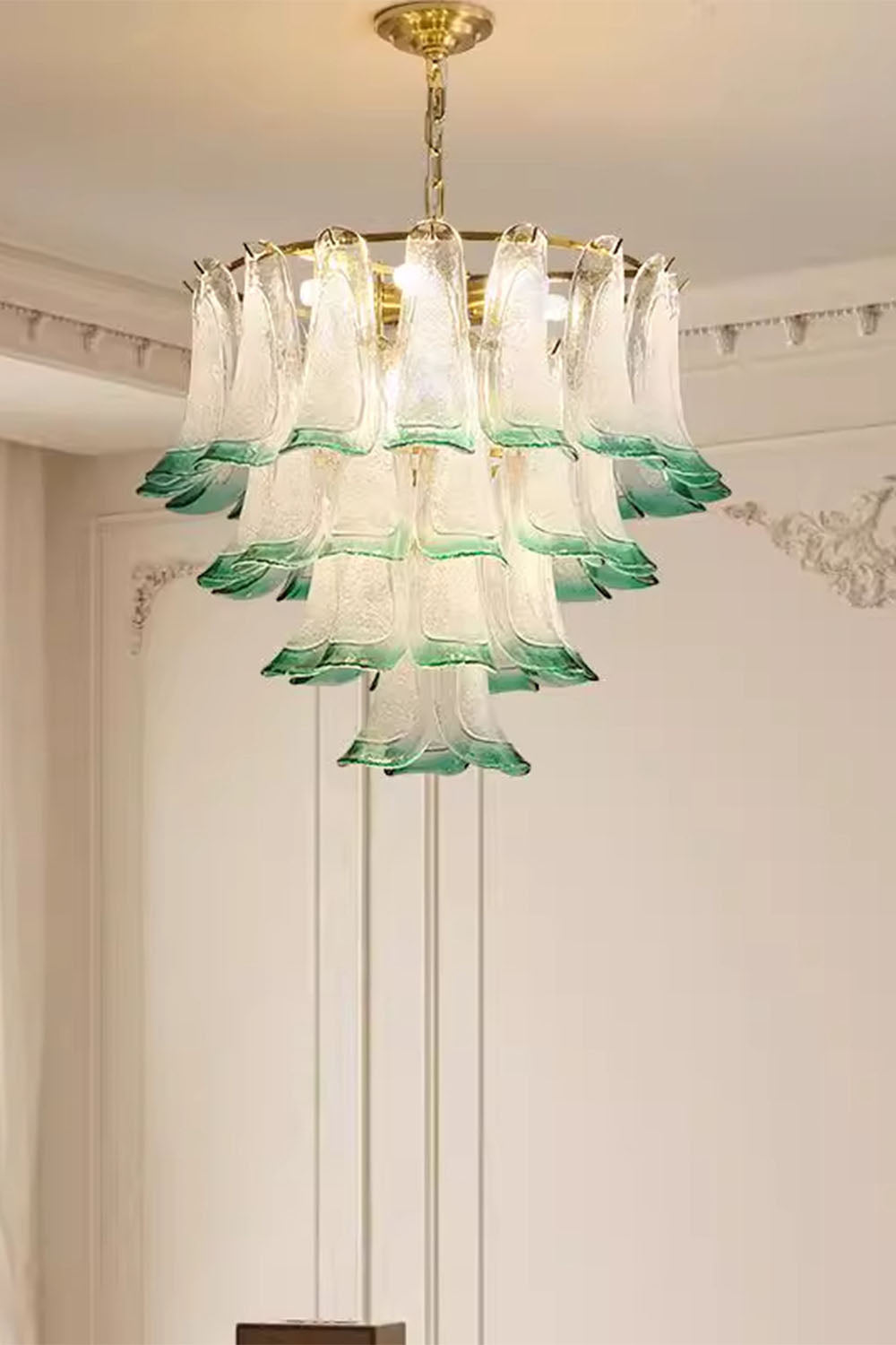 Vistosi-Style Glass Petal Chandelier