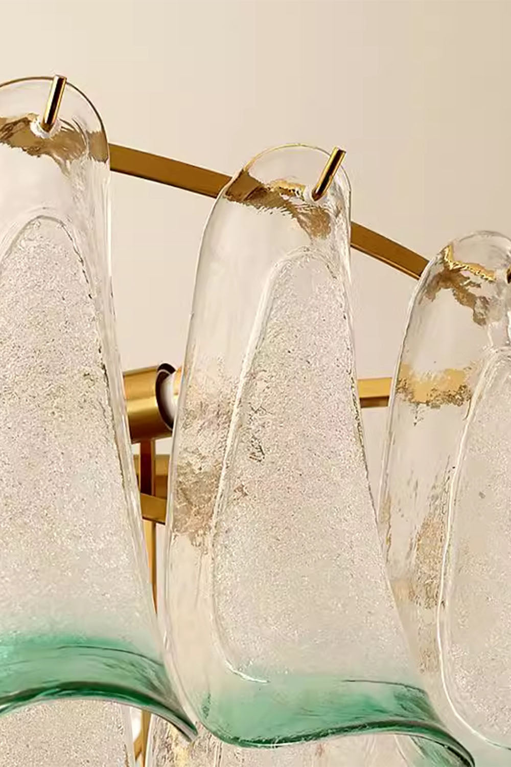 Vistosi-Style Glass Petal Chandelier