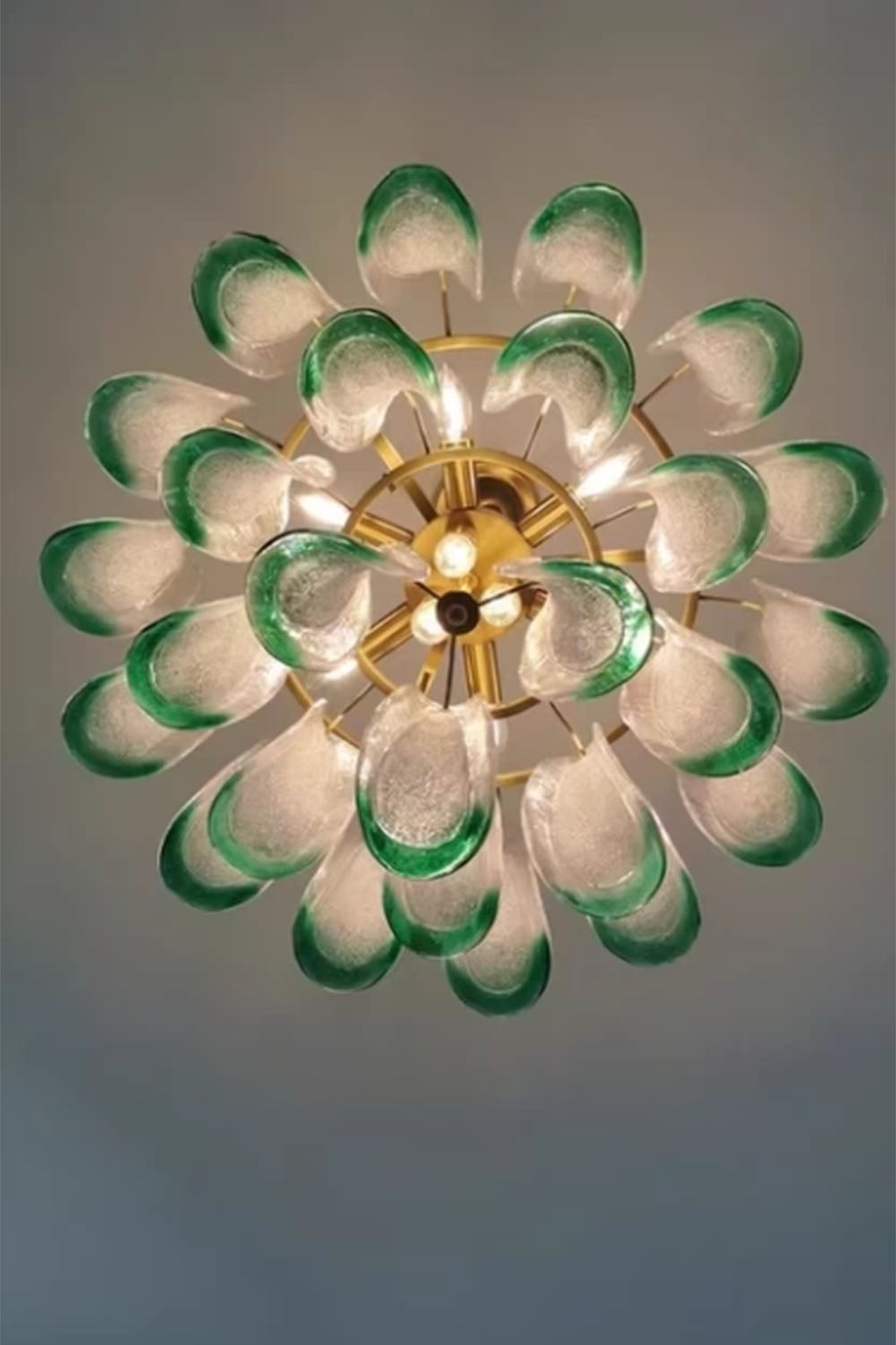 Vistosi-Style Glass Petal Chandelier
