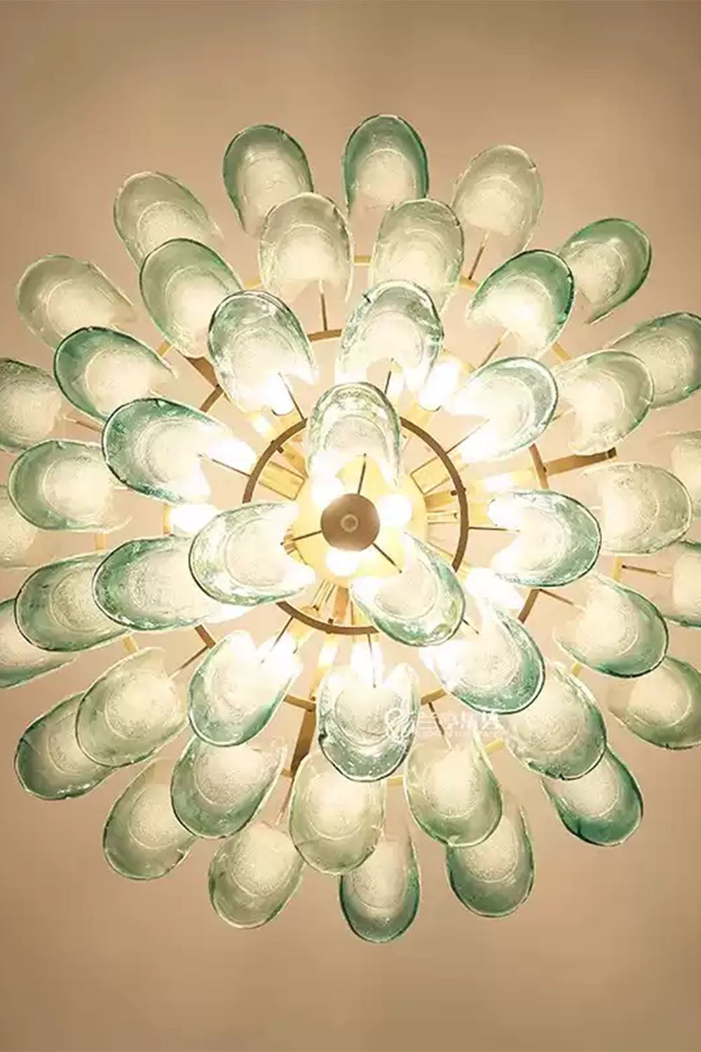 Vistosi-Style Glass Petal Chandelier