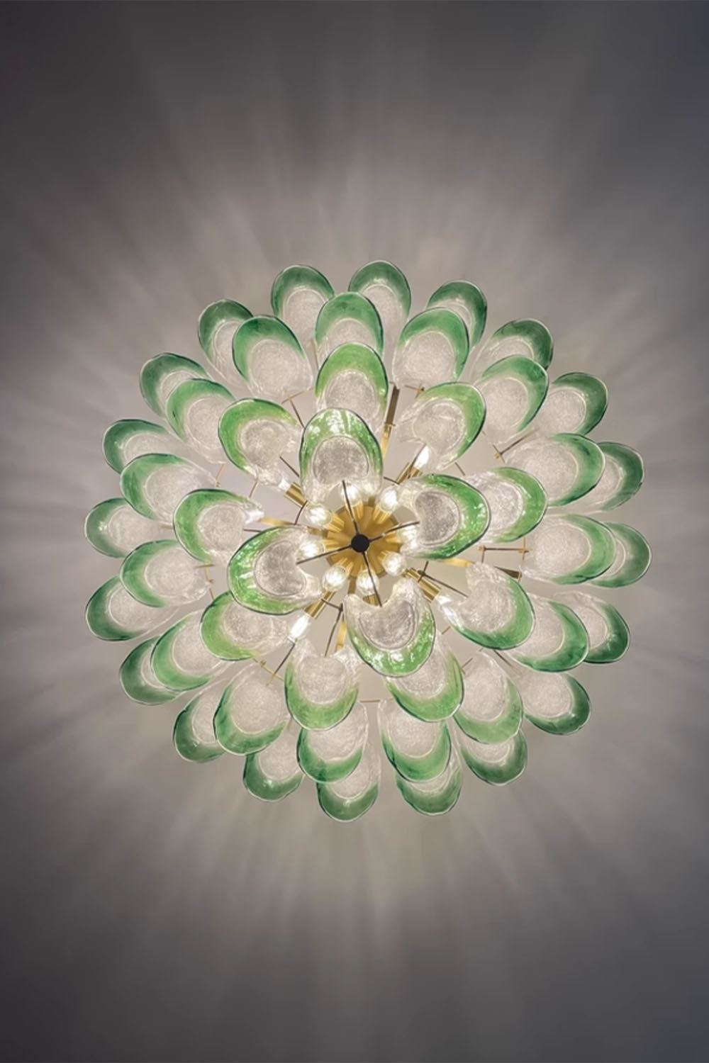 Vistosi-Style Glass Petal Chandelier