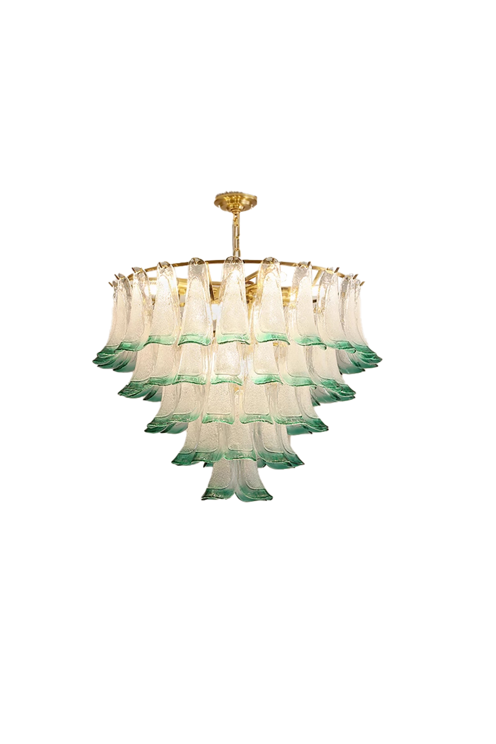 Vistosi-Style Glass Petal Chandelier