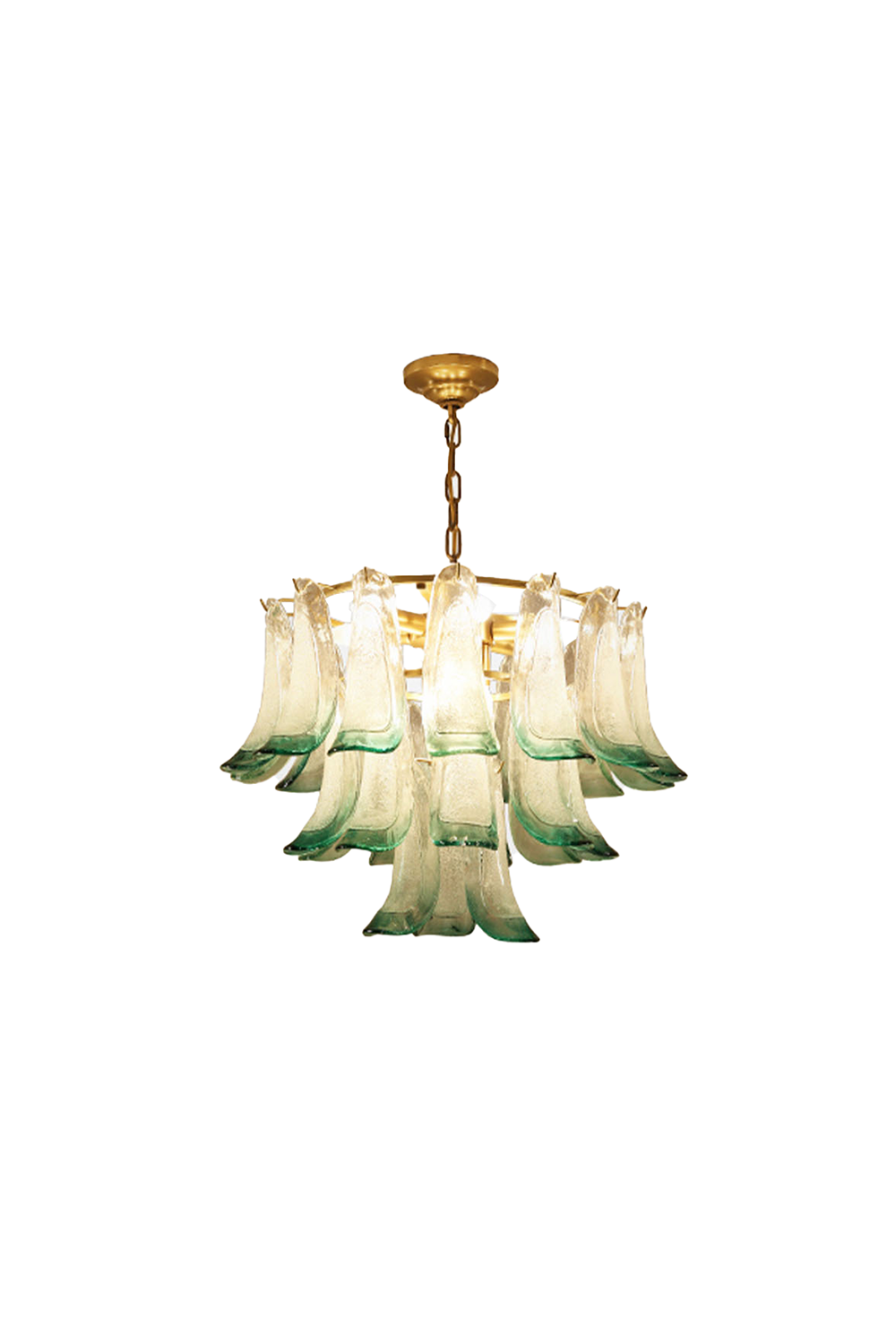 Vistosi-Style Glass Petal Chandelier