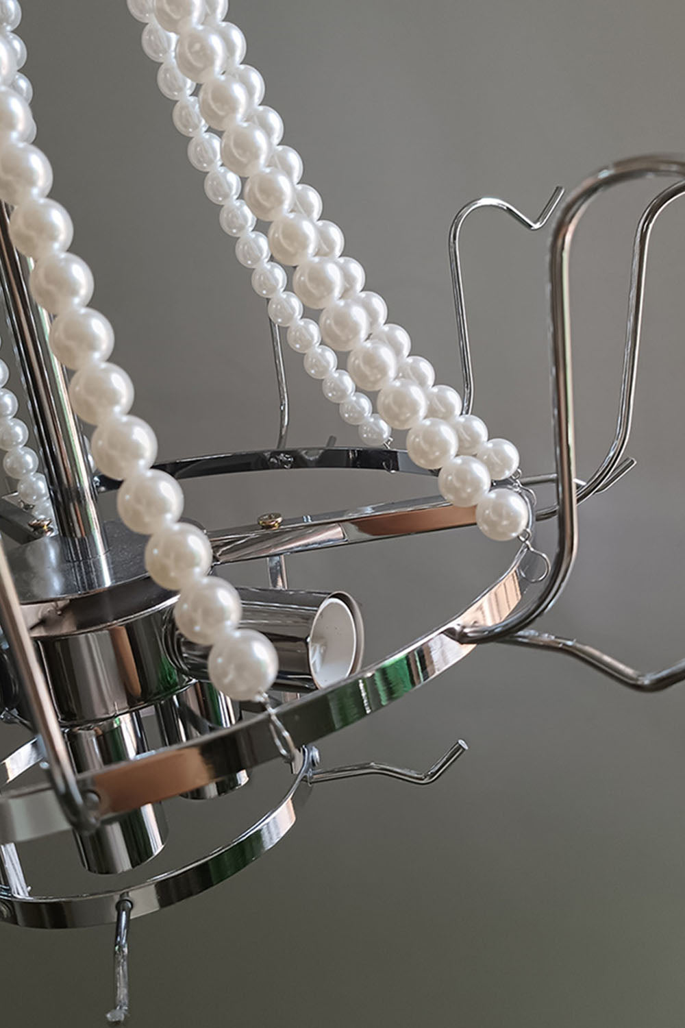 Vistosi Style Glass Pearl Disc Chandelier