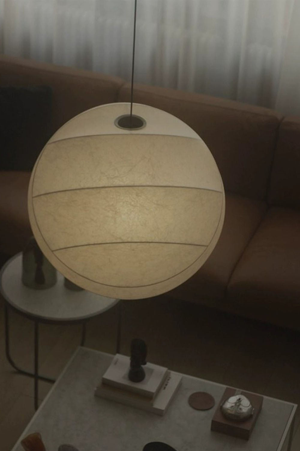 Wabi-Sabi Cocoon Shadow Pendant Light