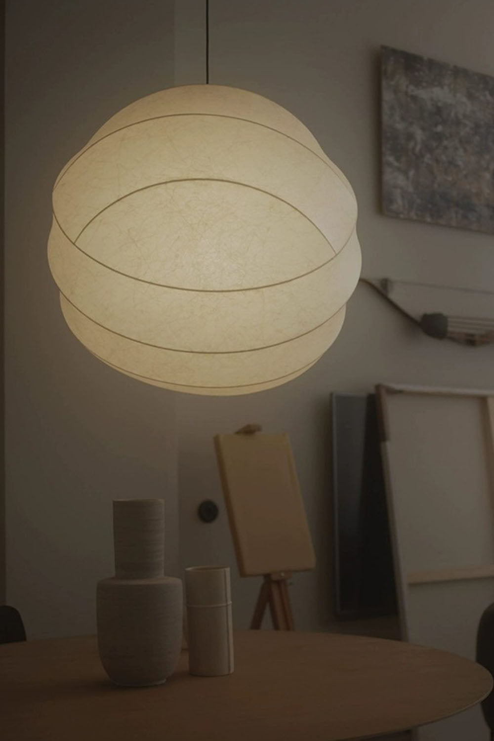 Wabi-Sabi Cocoon Shadow Pendant Light