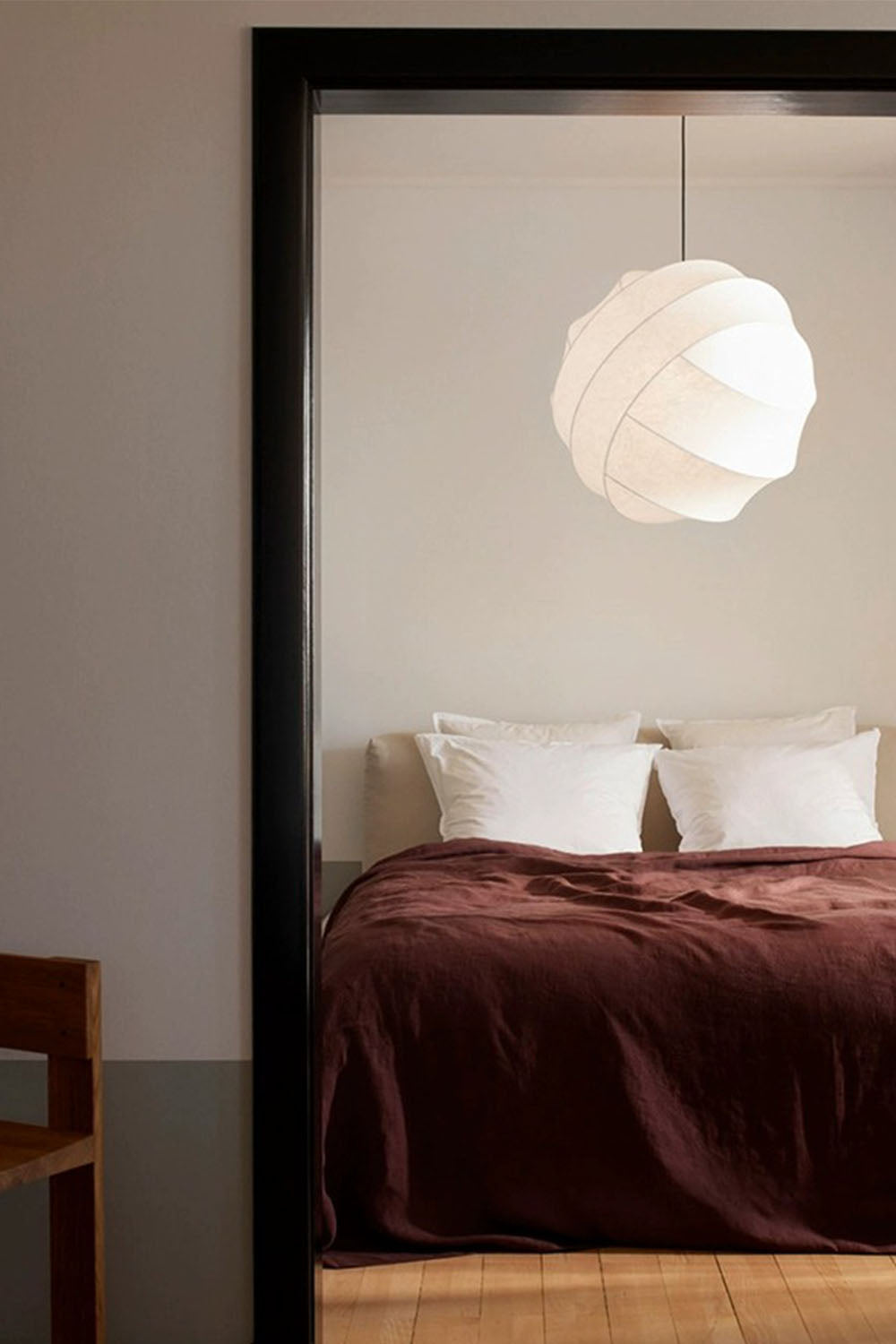 Wabi-Sabi Cocoon Shadow Pendant Light