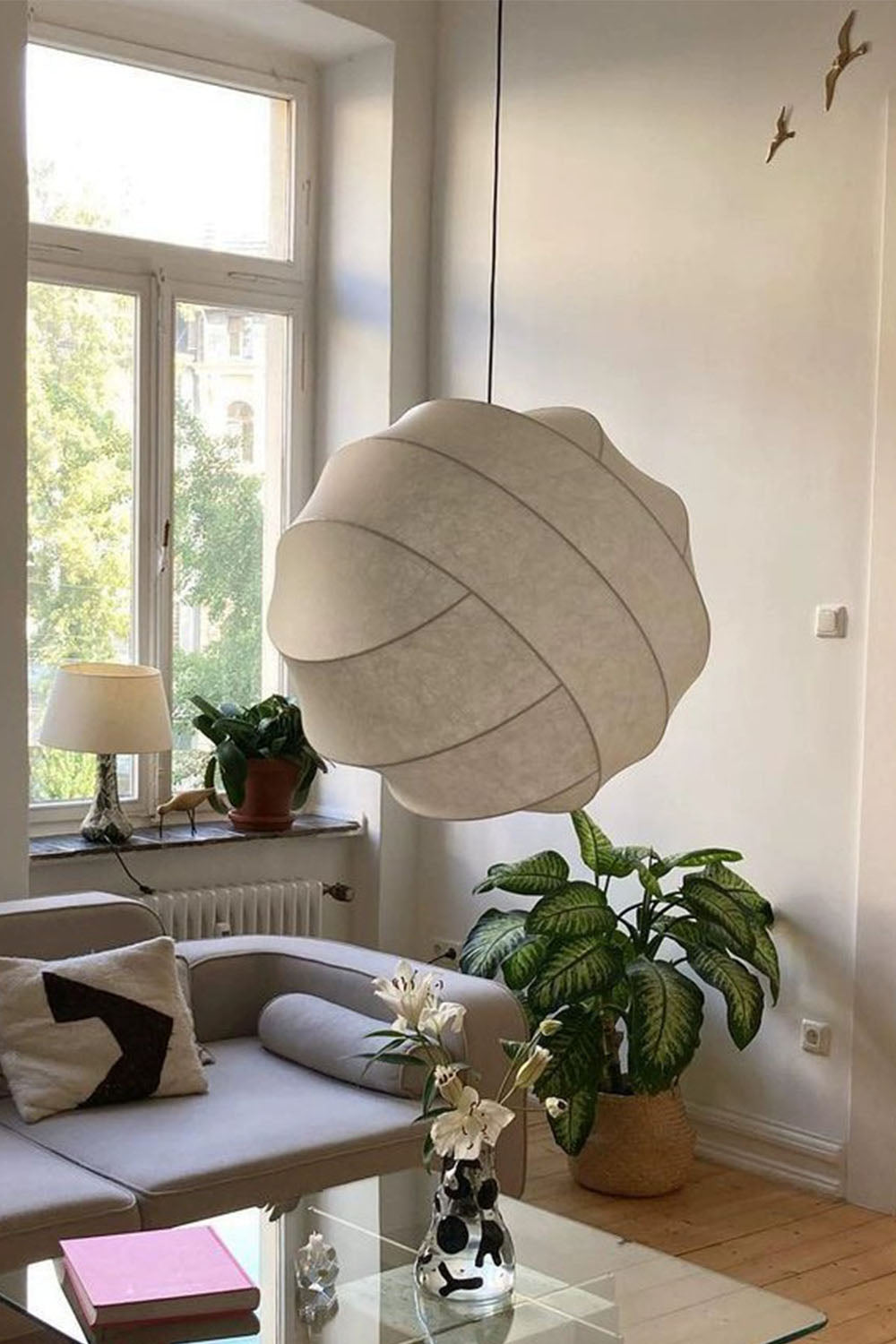 Wabi-Sabi Cocoon Shadow Pendant Light