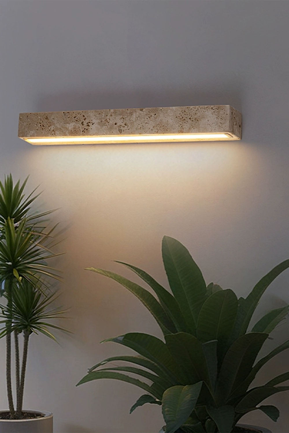Wabi-Sabi Stone Wall Lamp