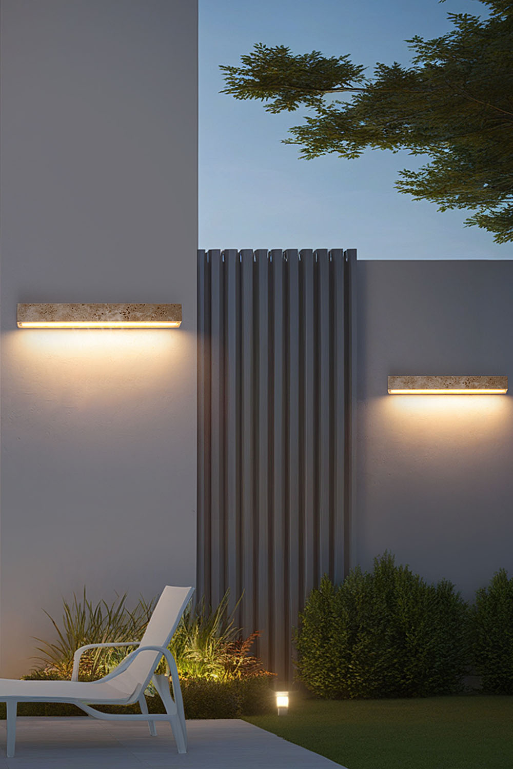 Wabi-Sabi Stone Wall Lamp