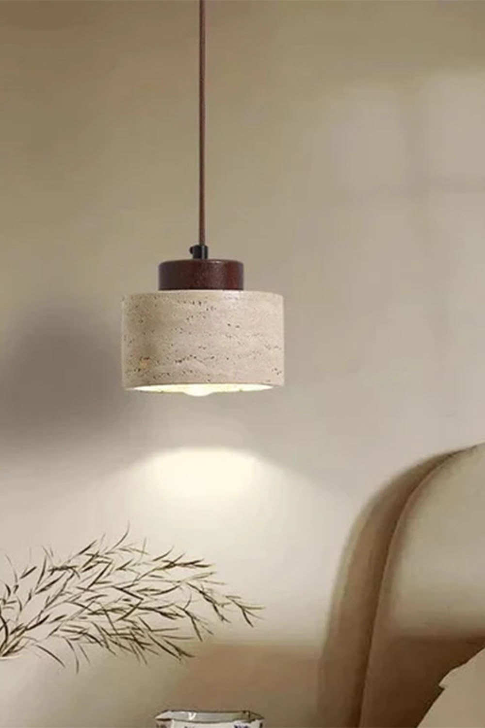 Wabi-sabi Cylindrical Pendant Light