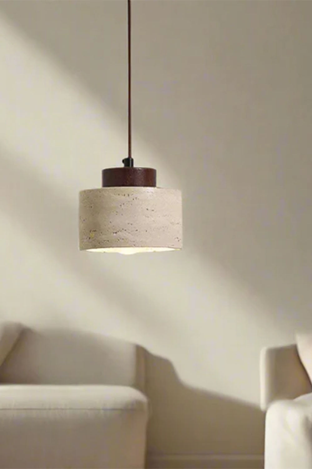 Wabi-sabi Cylindrical Pendant Light