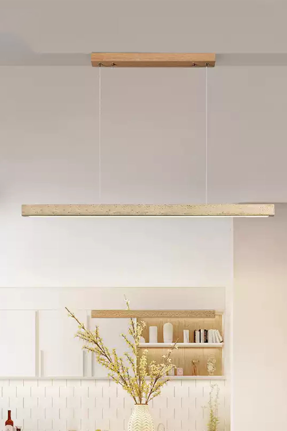 Wabi-sabi Minimalist Long Chandelier