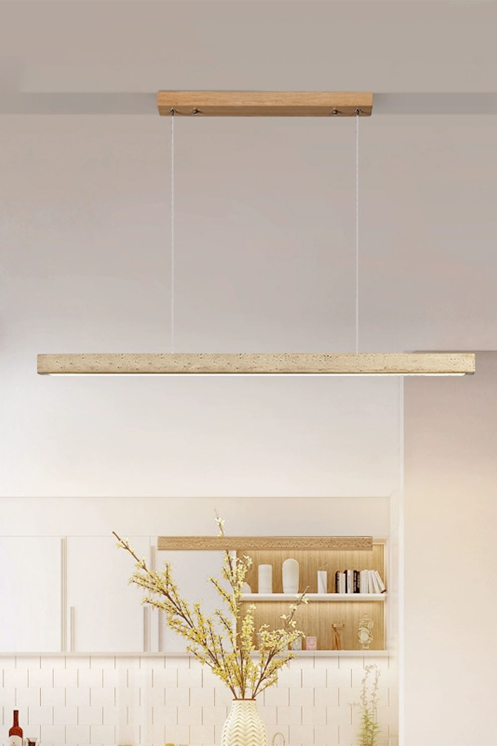 Wabi-sabi Minimalist Long Chandelier
