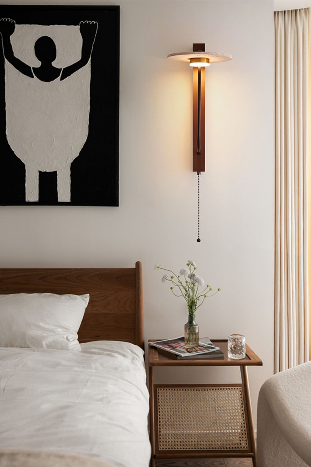 Wabi-sabi Tranquility Umbrella Wall Lamp