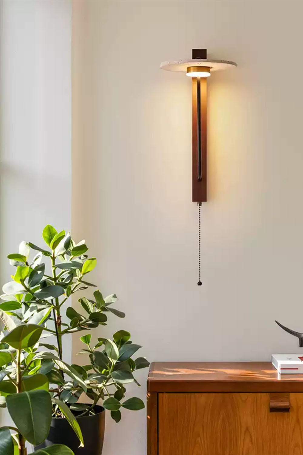 Wabi-sabi Tranquility Umbrella Wall Lamp