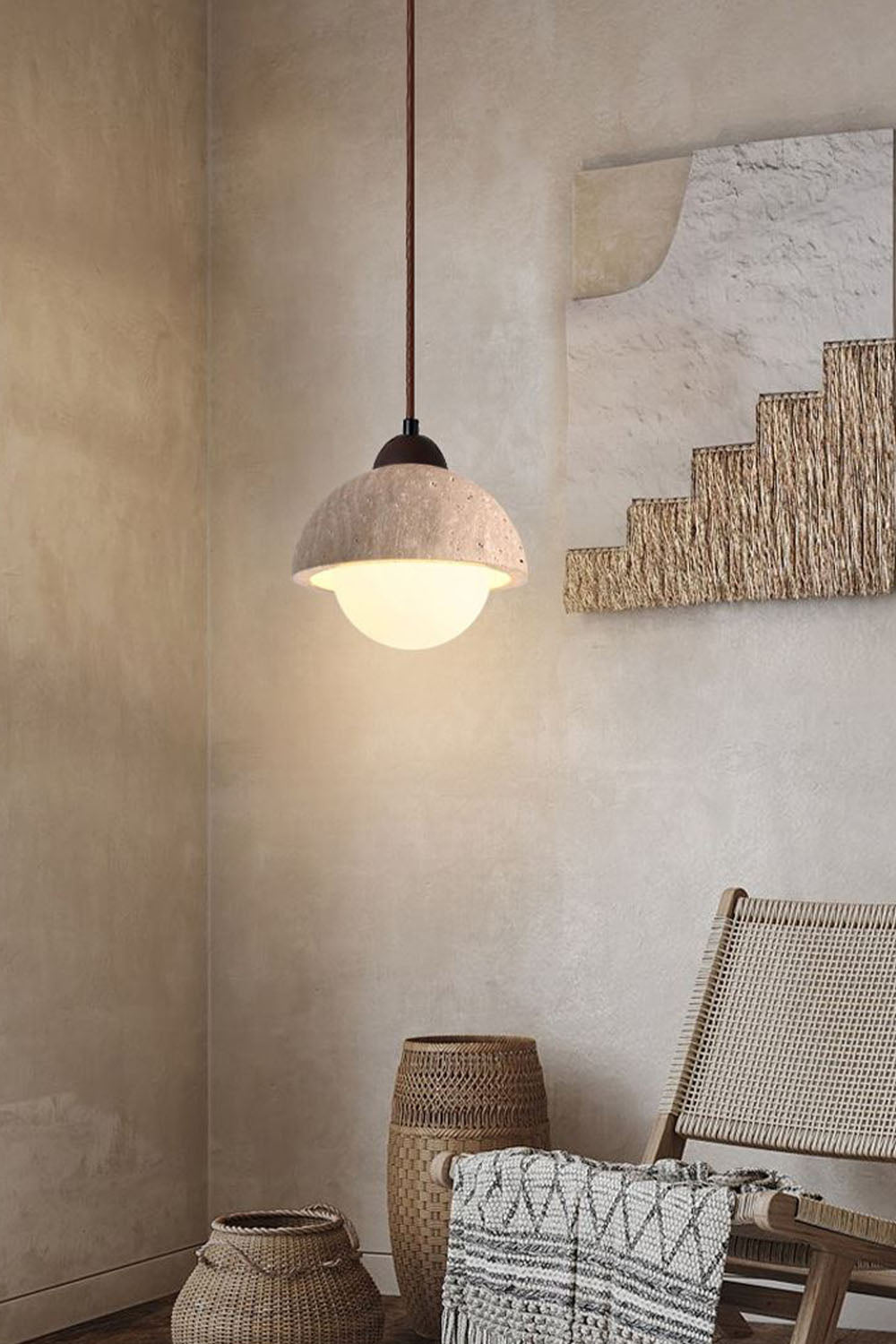 Wabi-sabi Vintage Pendant Light