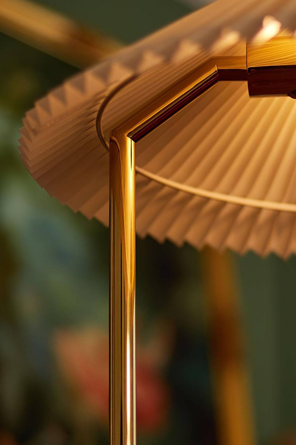 Walnut Brass Floor Lamp - SamuLighting