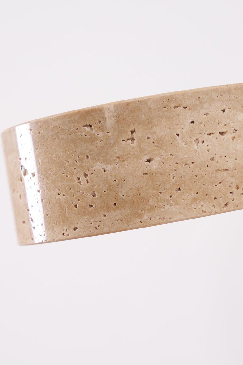 Walnut Wood Travertine Beam Wall Sconce