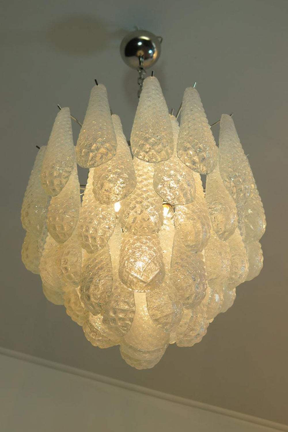 Water Drop Petal Murano Glass Chandelier