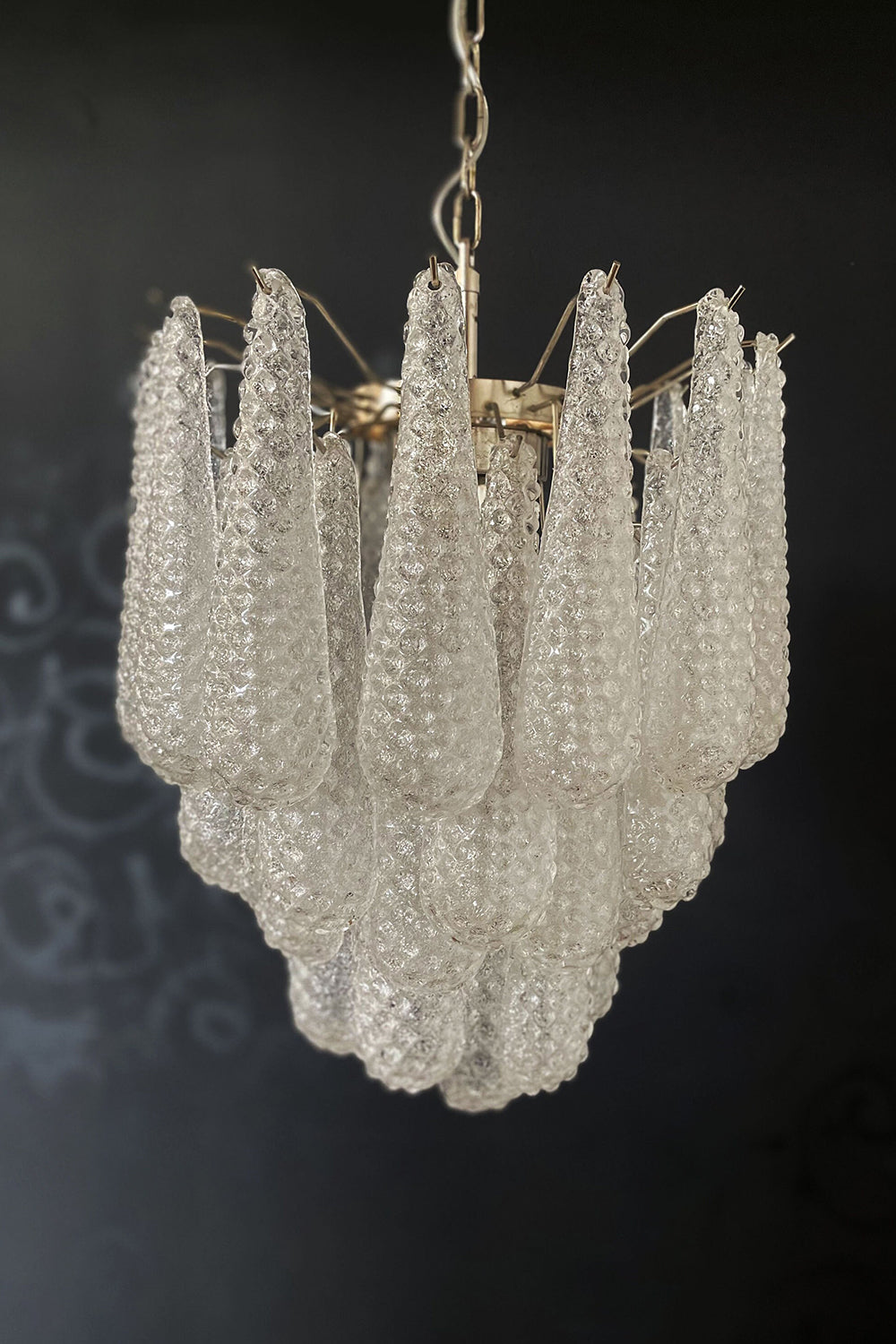 Water Drop Petal Murano Glass Chandelier