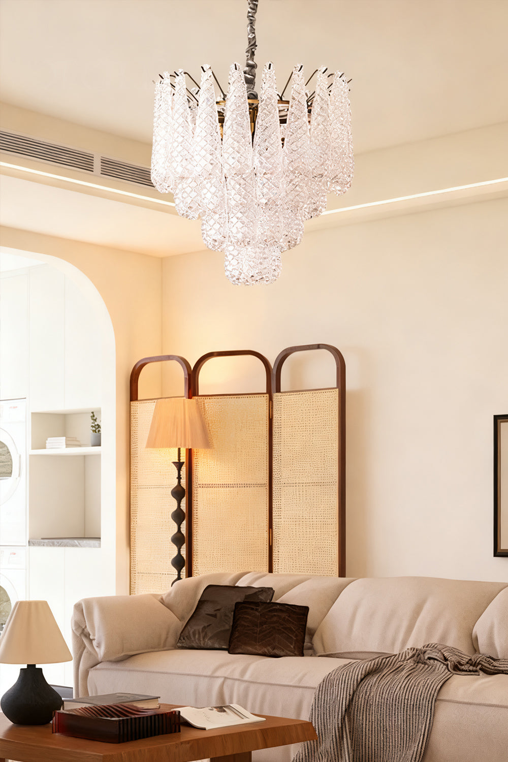 Water Drop Petal Murano Glass Chandelier