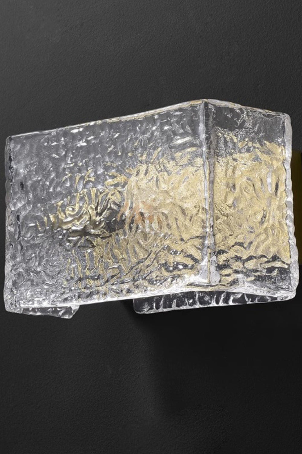 Water Pattern Glass Square Wall Sconce Lamp - SamuLighting