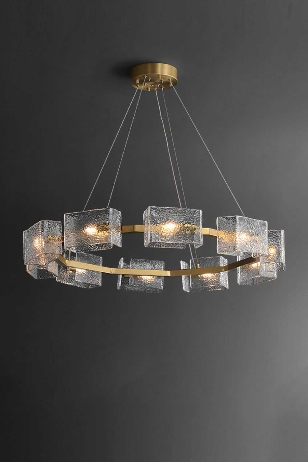 Water ripple glass chandelier - SamuLighting