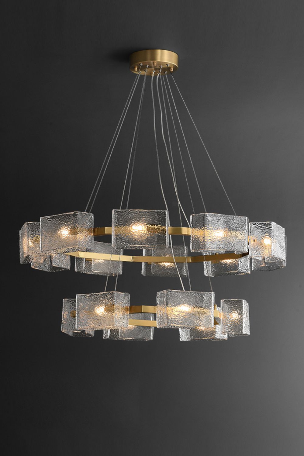 Water ripple glass chandelier - SamuLighting