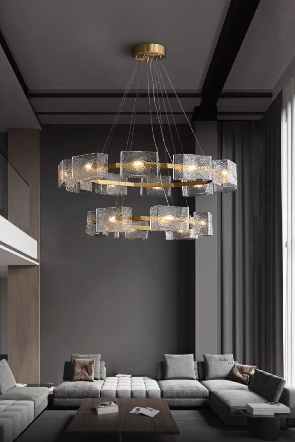 Water ripple glass chandelier - SamuLighting