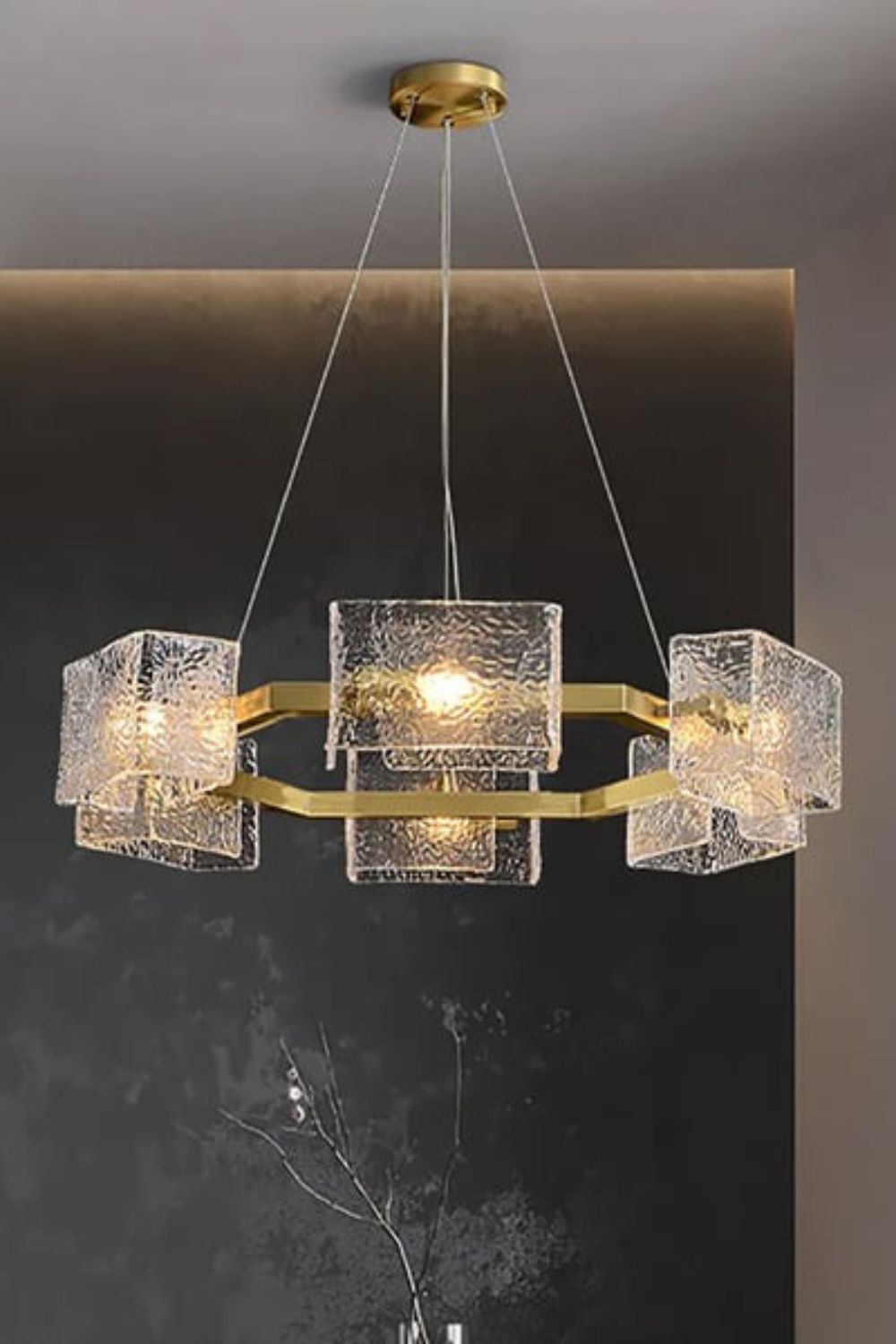 Water ripple glass chandelier - SamuLighting